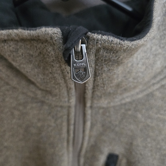 Kuhl Taupe/khaki Cozy Quarter-Zip Sweater - Picture 3 of 11